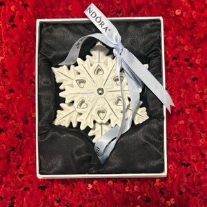 Pandora Limited Edition Silver and White Snowflake Ornament